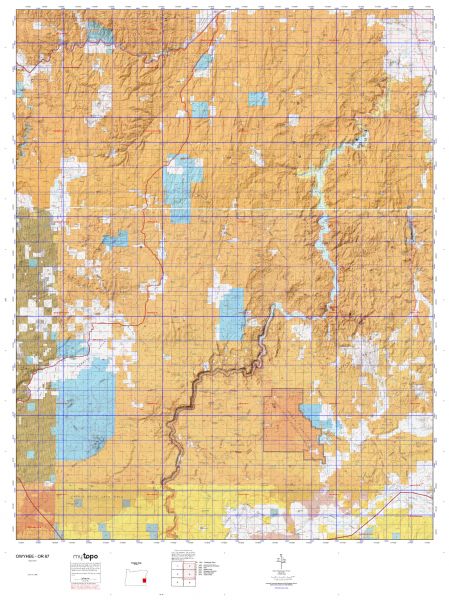 Unit 67 Oregon Hunting Boundary and Topo Maps